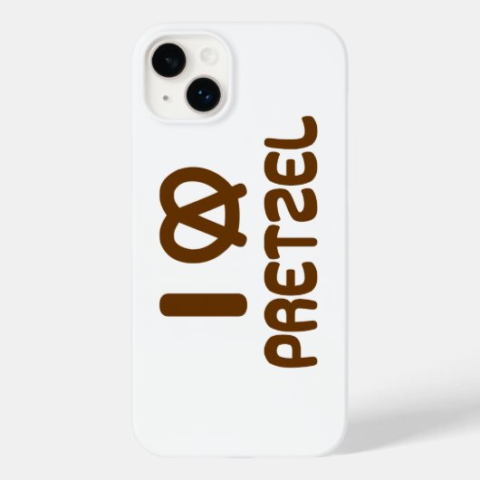 I Heart Pretzel Case-Mate iPhone Hülle (Rückseite)