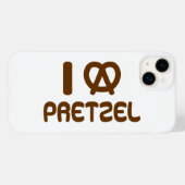 I Heart Pretzel Case-Mate iPhone Hülle (Rückseite (Horizontal))