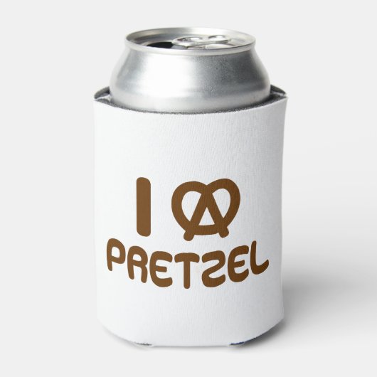 I Heart Pretzel Dosenkühler (Kanne Vorderseite)