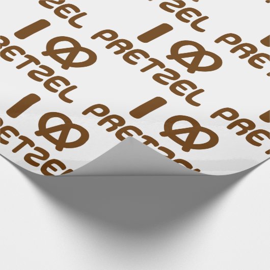I Heart Pretzel Geschenkpapier (Ecke)