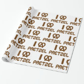 I Heart Pretzel Geschenkpapier (Ungerollt)