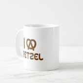 I Heart Pretzel Kaffeetasse (Vorderseite Links)