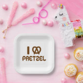 I Heart Pretzel Pappteller (Party)