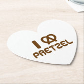 I Heart Pretzel Untersetzer (angewinkelt)