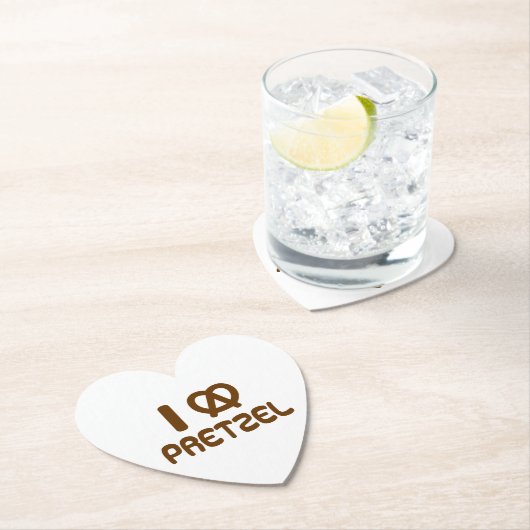 I Heart Pretzel Untersetzer (Vor Ort)