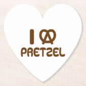 I Heart Pretzel Untersetzer (Vorderseite)
