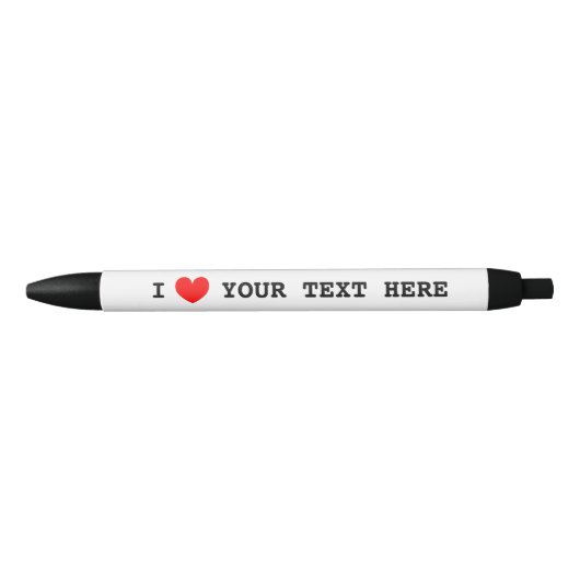 I heart propen with custom i Liebe text Kugelschreiber (Vorderseite)