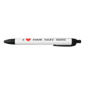 I heart propen with custom i Liebe text Kugelschreiber (Unterseite)