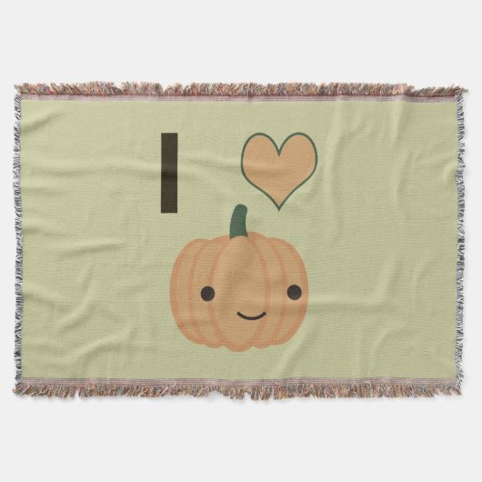 I heart Pumpkin Decke (Vorderseite)