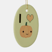 I heart Pumpkin Keramikornament (Rechts)