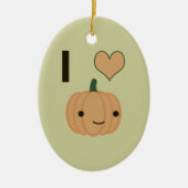 I heart Pumpkin Keramikornament (Vorne)