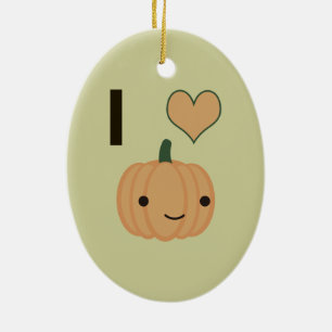 I heart Pumpkin Keramikornament