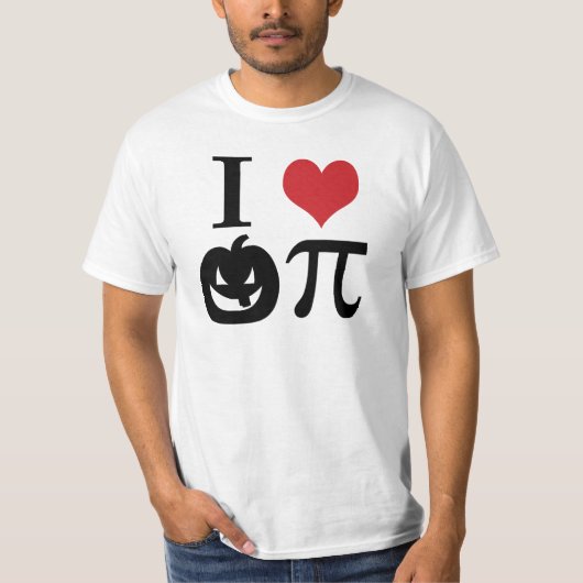 I Heart Pumpkin Pi T-Shirt (Vorderseite)