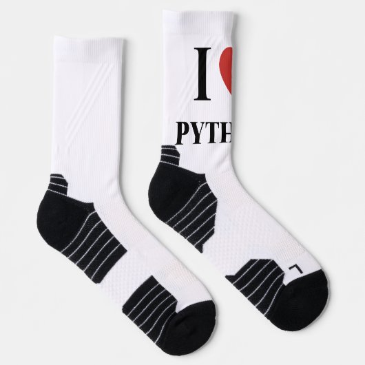I HEART Python Socken (Rechts)