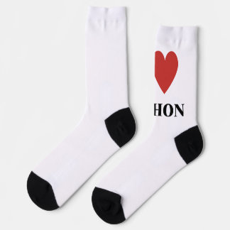 I HEART Python Socken