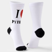I HEART Python Socken (Gewinkelt)