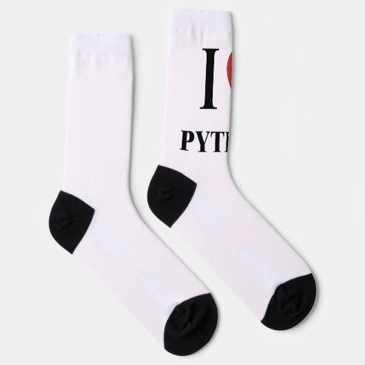 I HEART Python Socken (Rechts)