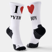 I HEART Python Socks Socken (Gewinkelt)