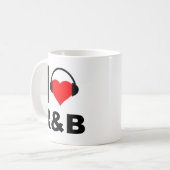 I Heart R&B Funny Mug Kaffeetasse (Vorderseite Links)