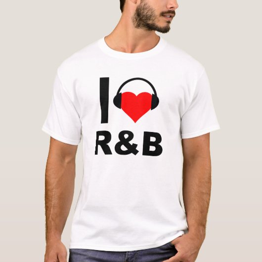 I Heart R&B Funny T - Shirt (Vorderseite)