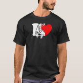I Heart Rabbits Rabbit Cute Bun Bunbun Bunny T-Shirt (Vorderseite)