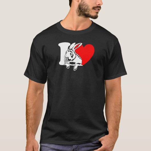 I Heart Rabbits  Rabbit Cute Bun Bunbun Bunny T-Shirt (Vorderseite)