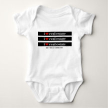 "I Heart Real Anwesen" Baby Onsie