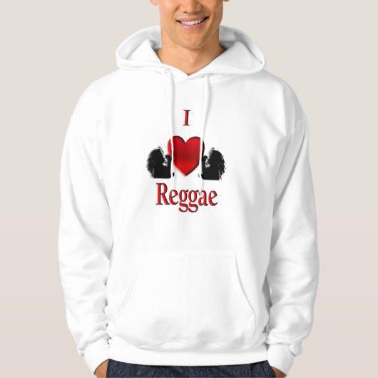 I Heart Reggae Hoodie (Vorderseite)