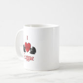 I Heart Reggae Kaffeetasse (Vorderseite Links)