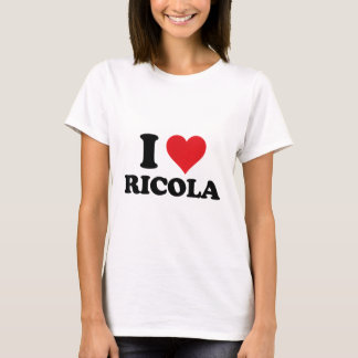 I Heart Ricola Vorname I Liebe Personalisiert Stuh T-Shirt