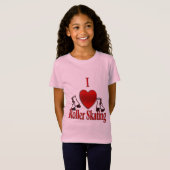 I Heart Roller Skaten T-Shirt (Vorne ganz)