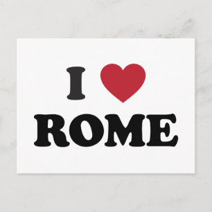 I Heart Rome Italien Postkarte