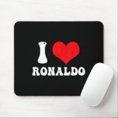I Heart Ronaldos First Name Groovy D Valentines  Mousepad (Mit Mouse)