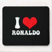 I Heart Ronaldos First Name Groovy D Valentines  Mousepad (Vorne)