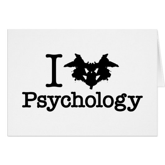 I Heart (Rorschach Inkblot) Psychology (Vorderseite (Horizontal))