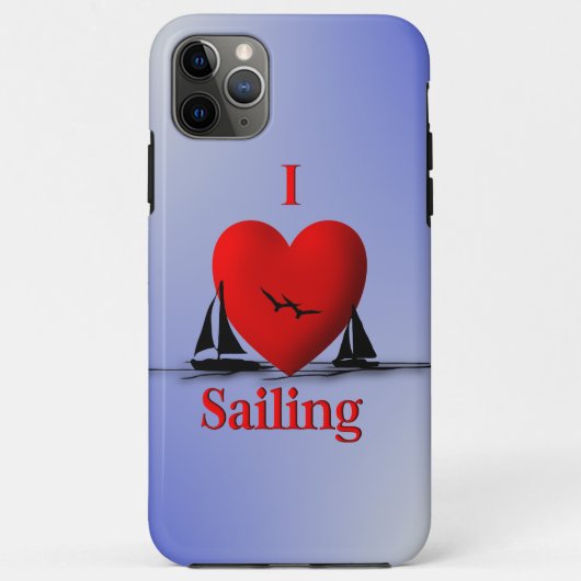 I Heart Sailing Case-Mate iPhone Hülle (Rückseite)