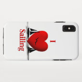I Heart Sailing Case-Mate iPhone Hülle (Rückseite (Horizontal))