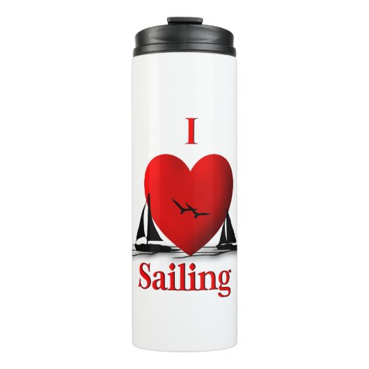 I Heart Sailing Thermosbecher (Vorderseite)
