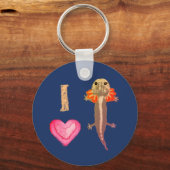 I Heart Salamander Schlüsselanhänger (Vorderseite)