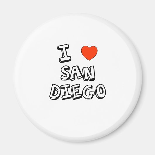 I Heart San Diego Magnet (Vorne)