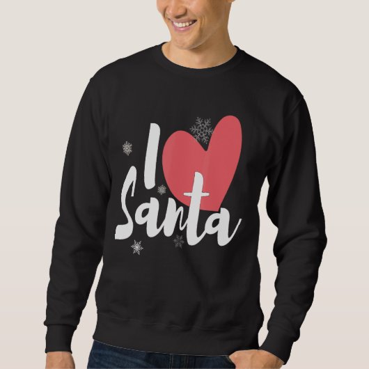 I Heart Santa Sweatshirt (Vorderseite)