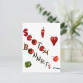 I Heart Scotch Bonnets Postkarte (Stehend Vorderseite)