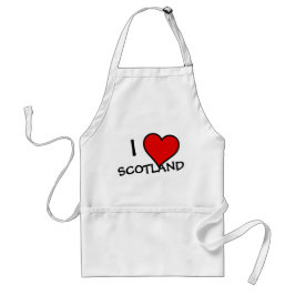 I Heart Scotland bk apcent Schürze