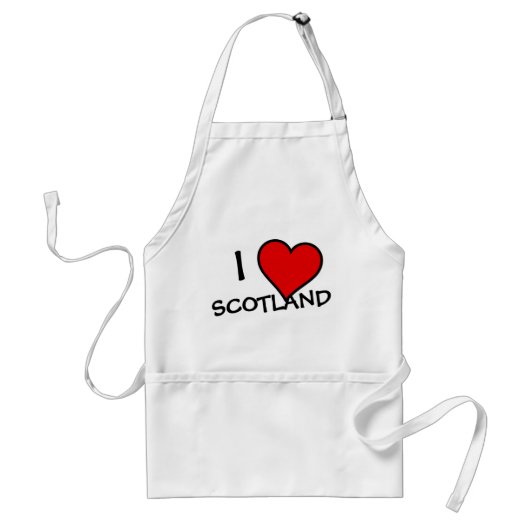 I Heart Scotland bk apcent Schürze (Vorne)