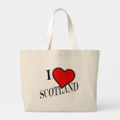 I Heart Scotland bk jtcn Jumbo Stoffbeutel (Rückseite)