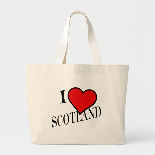 I Heart Scotland bk jtcn Jumbo Stoffbeutel (Vorne)
