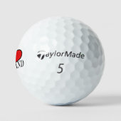 I Heart Scotland bk tmtp5 gbcnt Golfball (Logo)