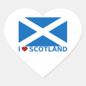 I Heart Scotland Herz-Aufkleber (Vorderseite)