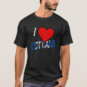I Heart Scotland Overlay-Datei T-Shirt (Vorderseite)