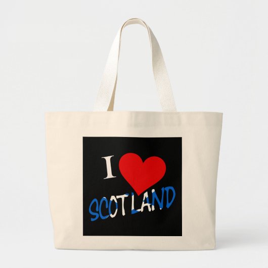 I Heart Scotland Overlay Jtcent Jumbo Stoffbeutel (Vorne)